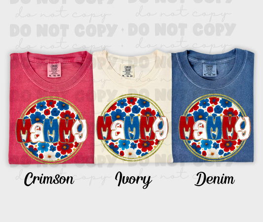 6001 - Mammy floral 4th of July *DTF Transfer