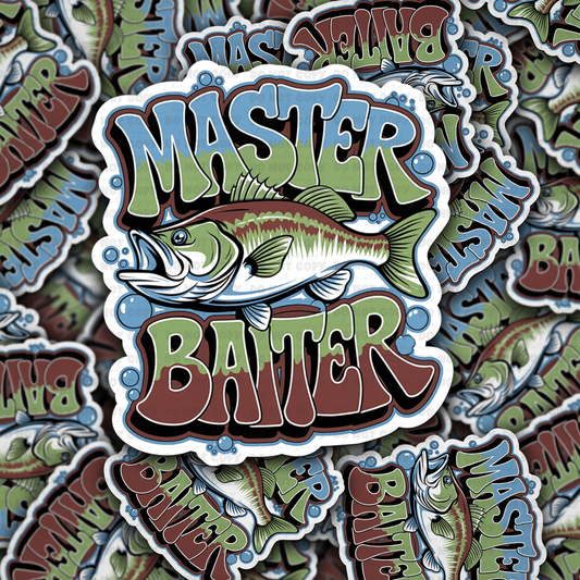 DC 1825 - Master baiter Die Cut Sticker