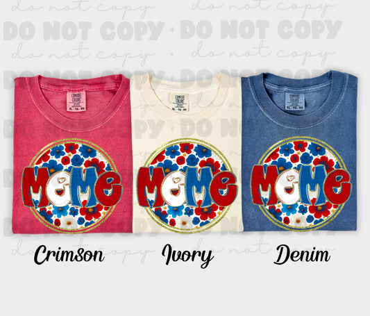 6003 - Meme floral 4th of July *DTF Transfer