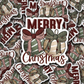 DC 2228 - Merry Christmas Die Cut Sticker