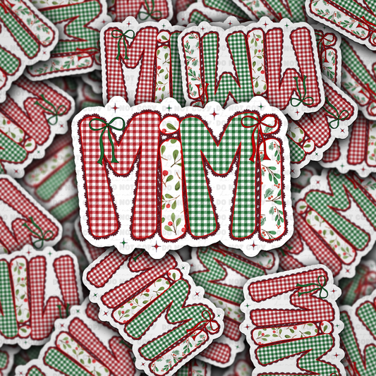DC 2170 -  Mimi Christmas Die Cut Sticker
