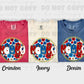 5996 - Mommy floral 4th of July *DTF Transfer