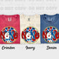 6006 - Nene floral 4th of July *DTF Transfer