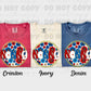 6007 - Nonny floral 4th of July *DTF Transfer