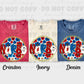 6016 - Nurse floral 4th of July *DTF Transfer