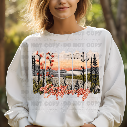 5863 - Outdoorsy *DTF Transfer
