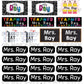 Teacher name label sticker sheet back to school - Custom Personalized sticker sheet