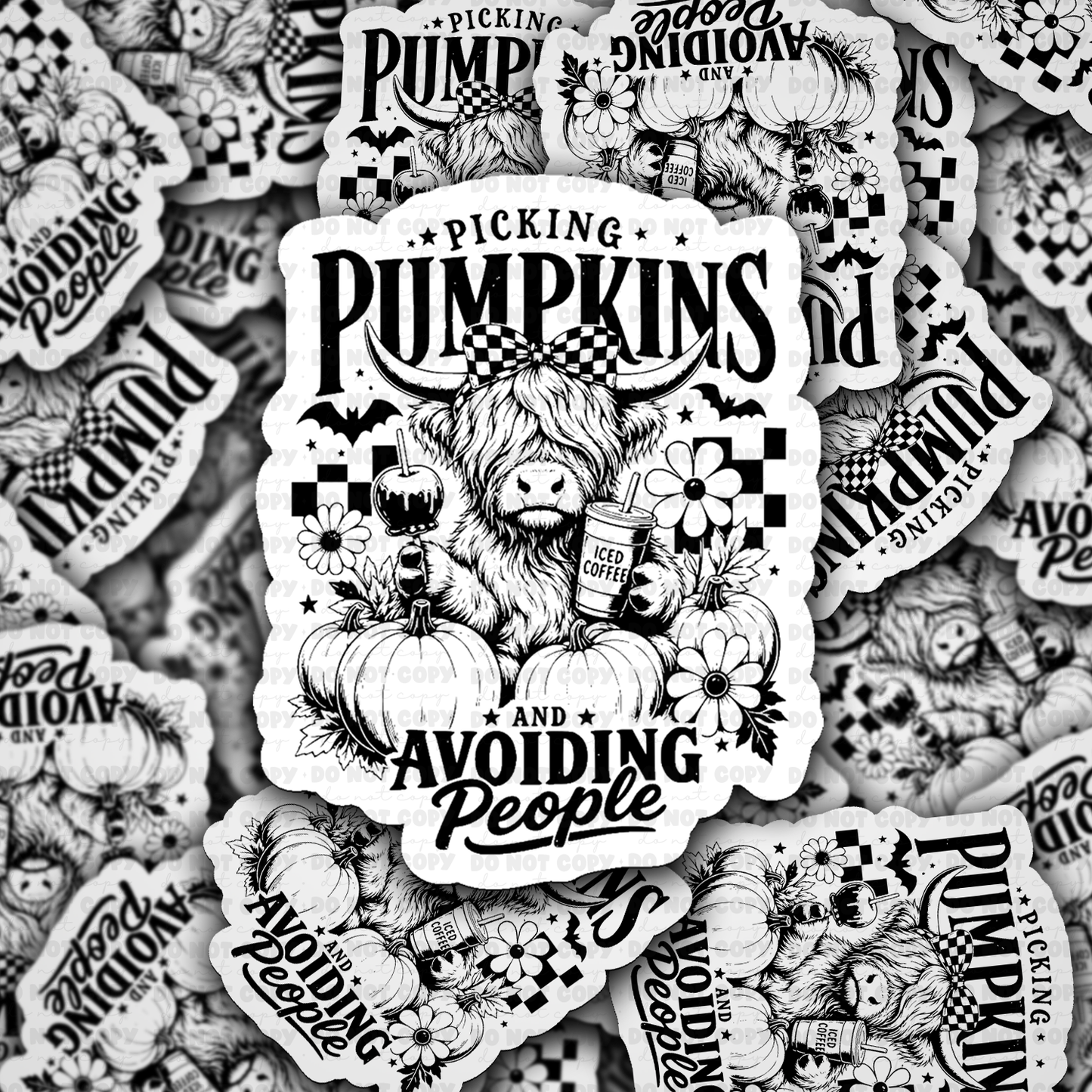 DS 3188 - Picking Pumpkins Die Cut sticker