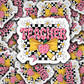 DS 2911 - Checkered teacher Die Cut sticker