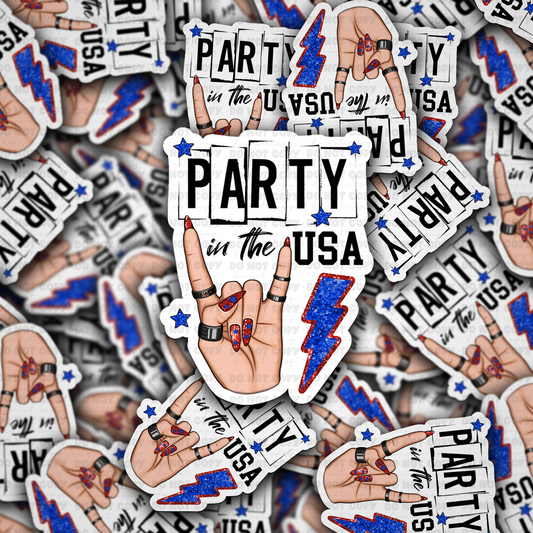 DC 1855 - Party in the USA Die Cut Sticker