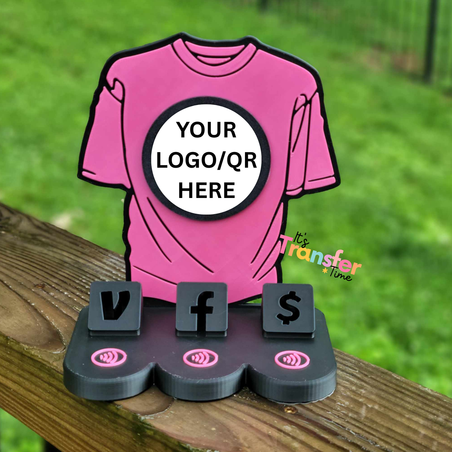 Custom Crafter Social Media and Payment Stand - Tap to go to Business Info *Custom to fit your brand*