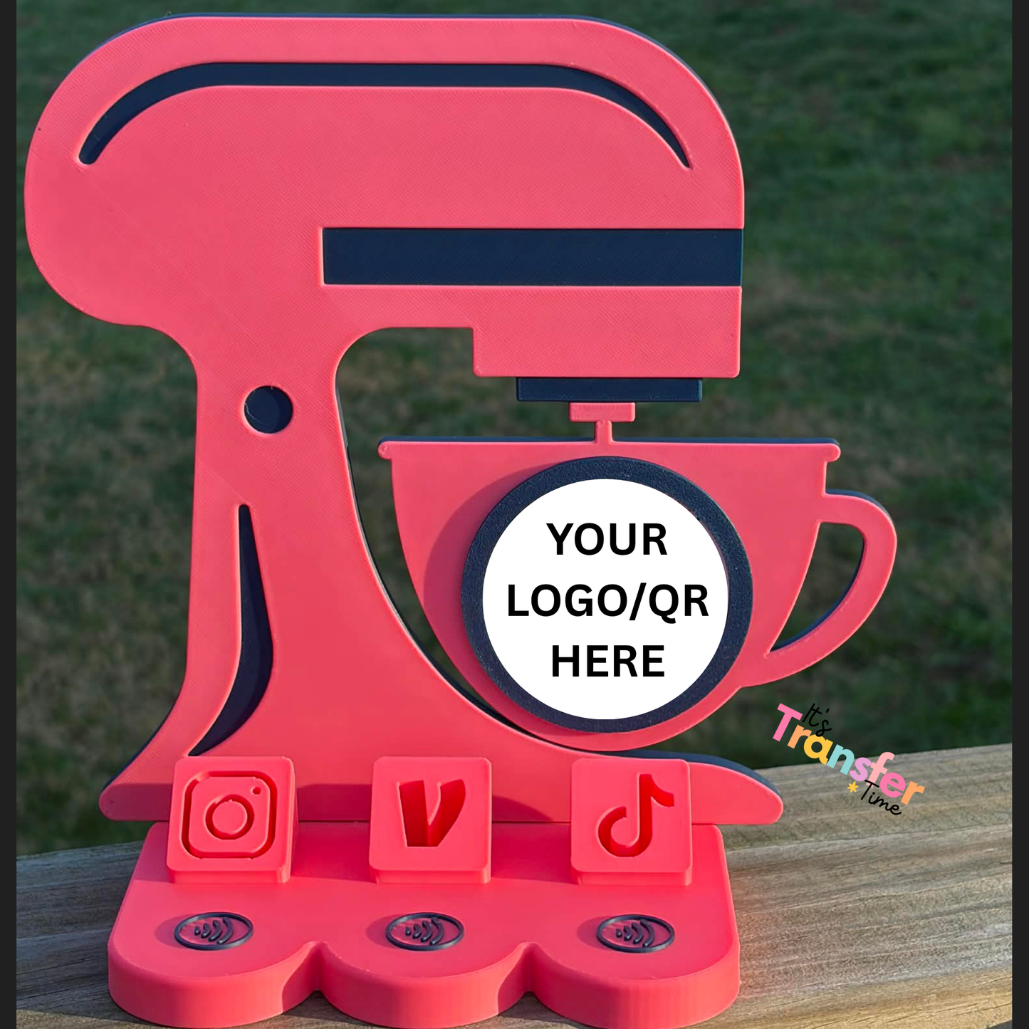 Custom Food Set 2 Social Media and Payment Stand - Tap to go to Business Info *Custom to fit your brand*