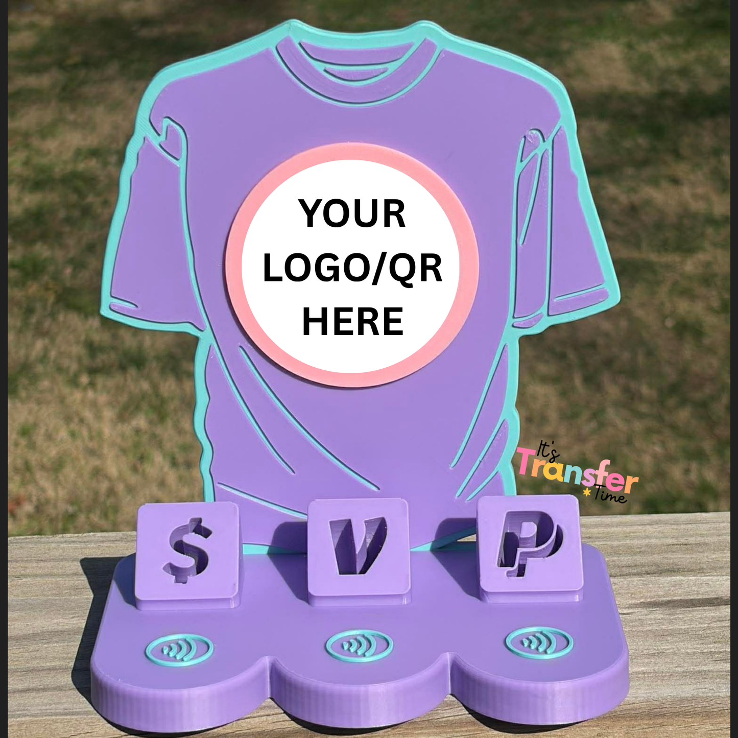 Custom Crafter Social Media and Payment Stand - Tap to go to Business Info *Custom to fit your brand*