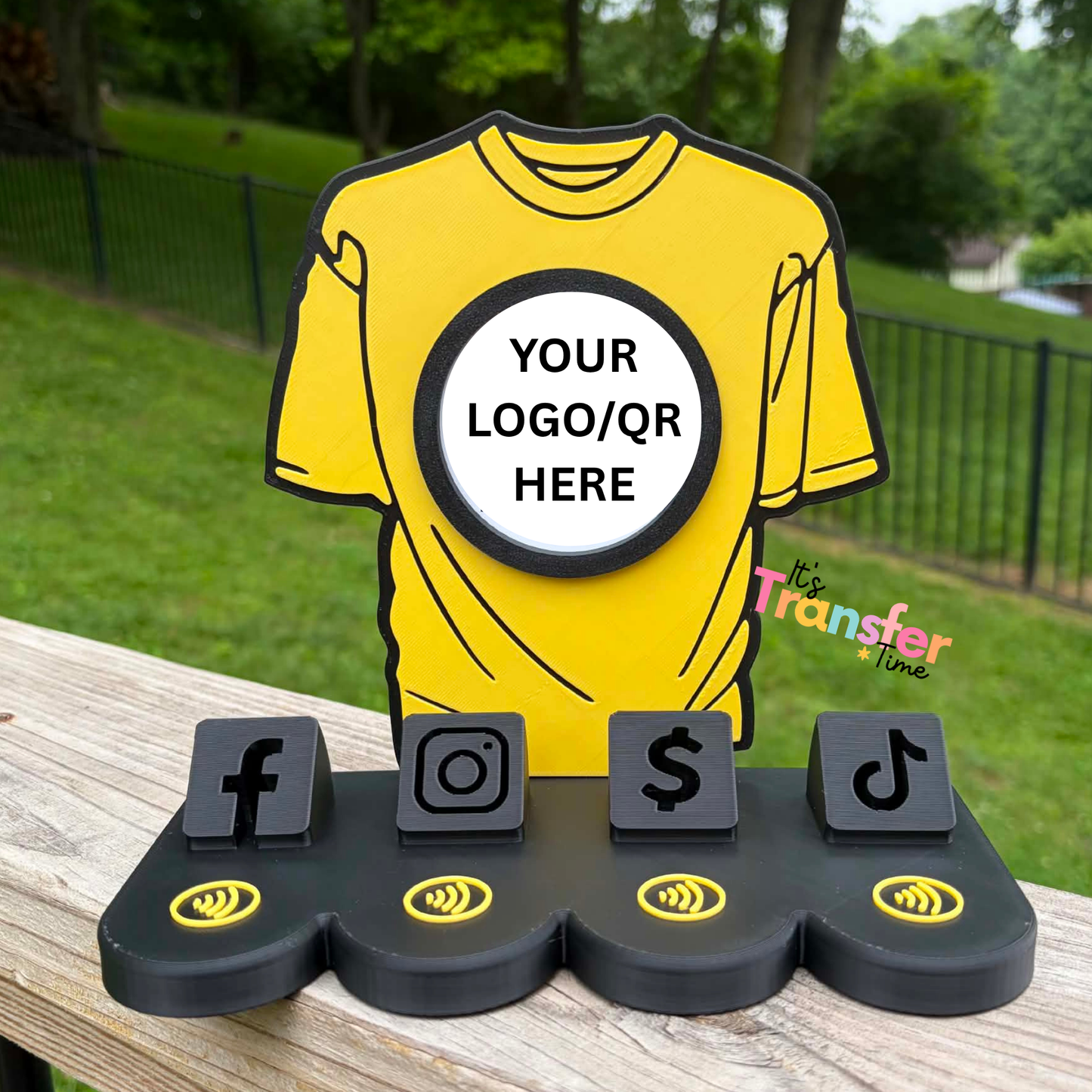 Custom Crafter Social Media and Payment Stand - Tap to go to Business Info *Custom to fit your brand*