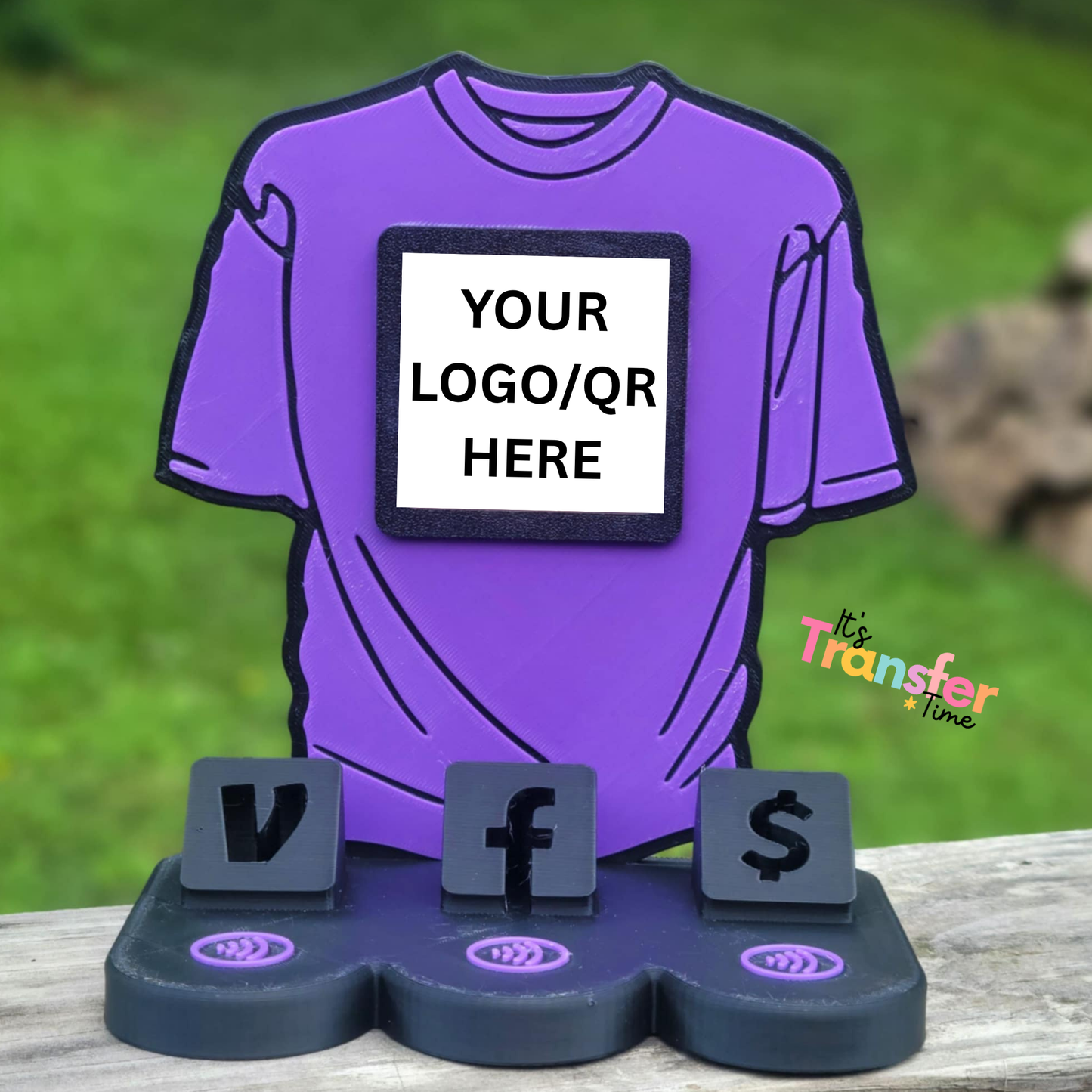Custom Crafter Social Media and Payment Stand - Tap to go to Business Info *Custom to fit your brand*