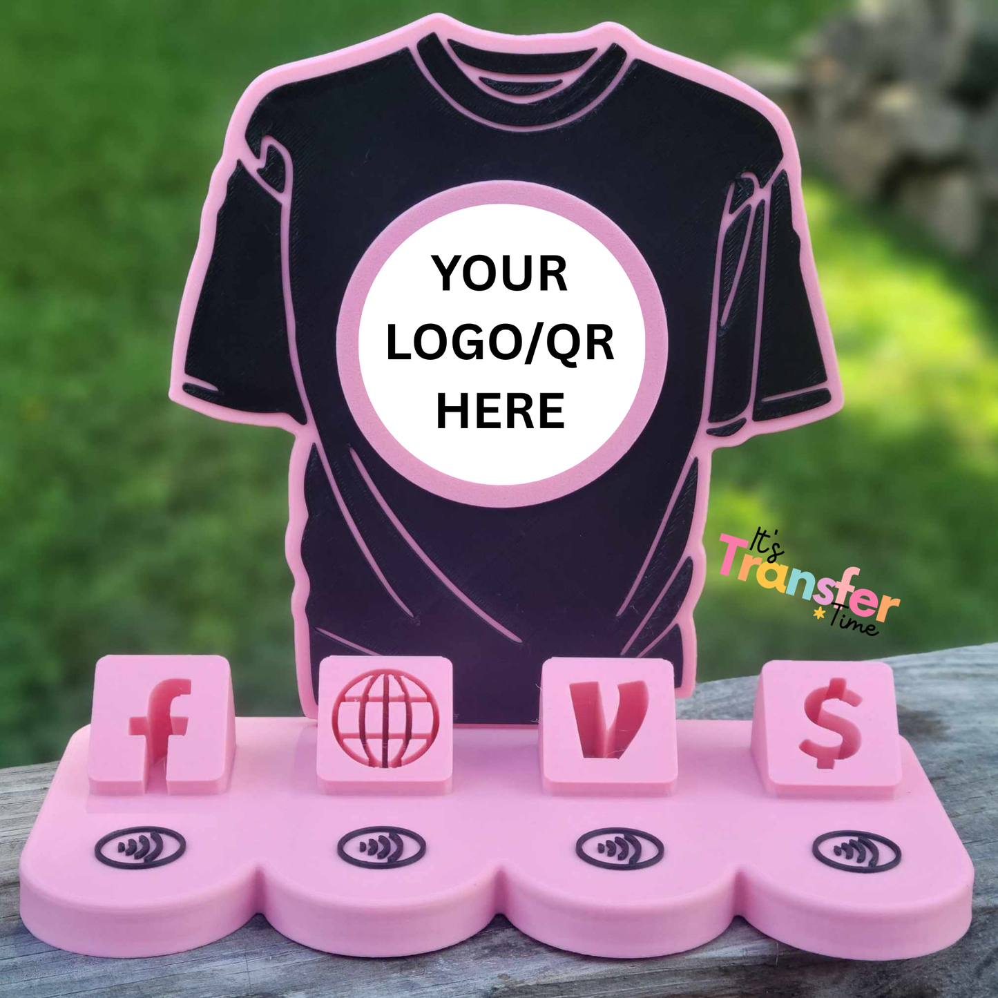 Custom Crafter Social Media and Payment Stand - Tap to go to Business Info *Custom to fit your brand*