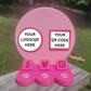 Custom shape Social Media and Payment Stand - Tap to go to Business Info *Custom to fit your brand*