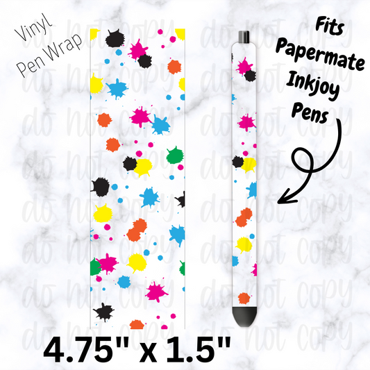 Paint Splatter Pen Wrap