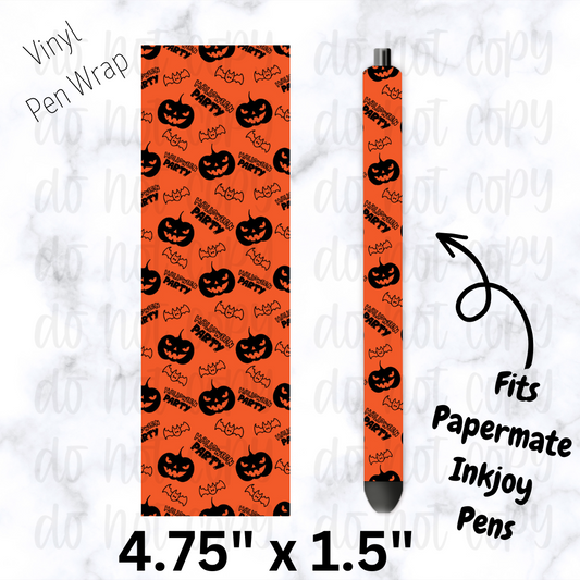 pw169 Halloween Party Pen Wrap