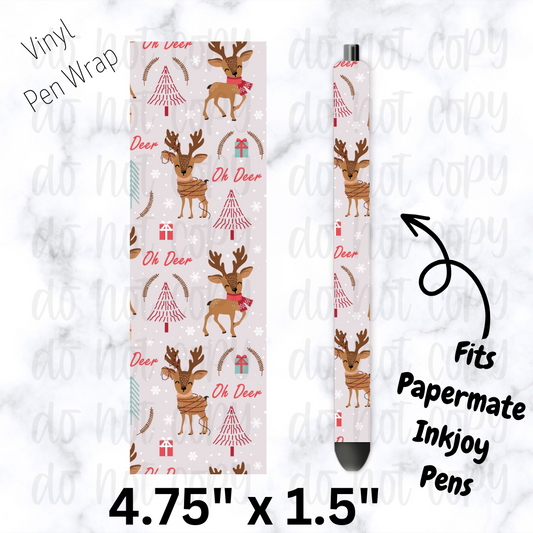pw176 Oh Deer Pen Wrap