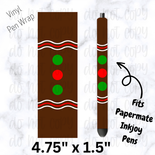 pw185 Christmas Pen Wrap