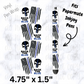 Black the blue skull flag pen wrap