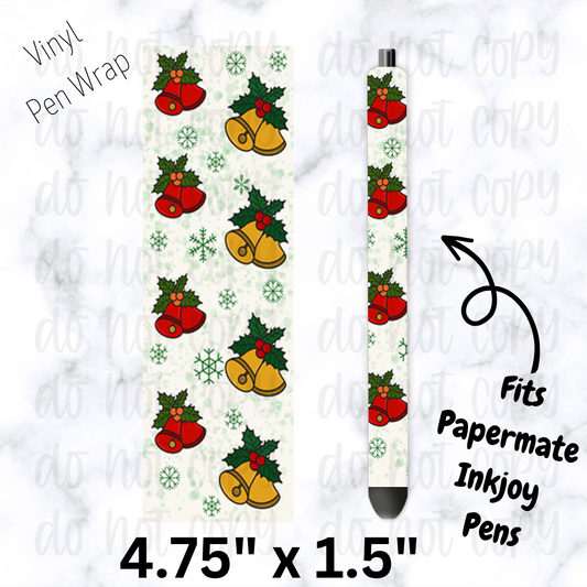 pw202 Christmas Bells Pen Wrap