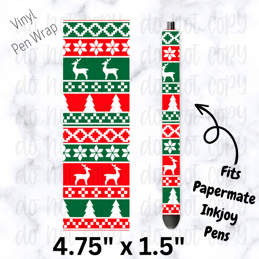 pw203 Ugly sweater Pen Wrap
