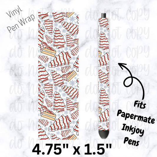pw205 Christmas Tree Cakes Pen Wrap
