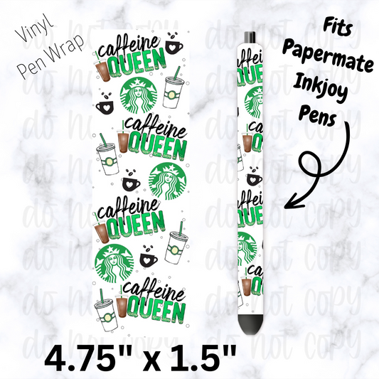 Caffeine Queen coffee pen wrap