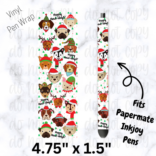 pw216 Happy Howl Days Pen Wrap