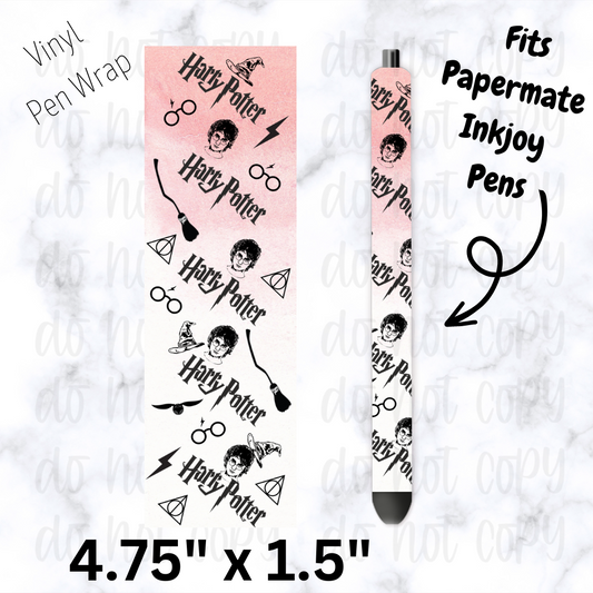 pw235 HP Red Doodles Pen Wrap