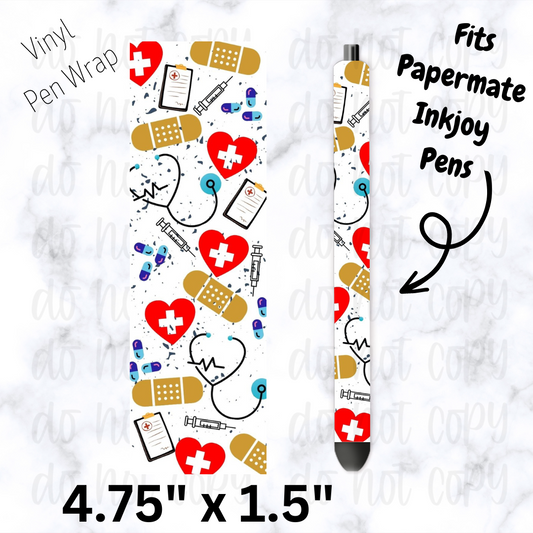 Nurse medical pen wrap