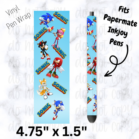 Blue video game Pen Wrap