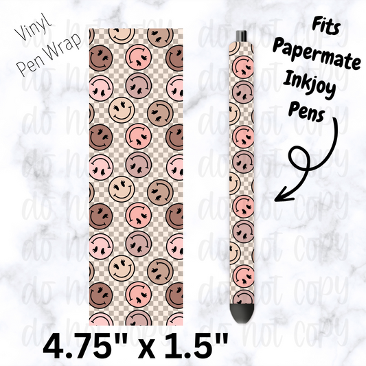 Boho Face pen wrap