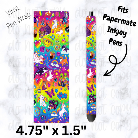 Colorful doodles Pen Wrap