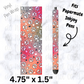 Pink and orange paw print pen wrap