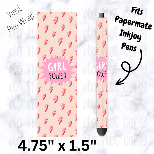 Girl power pen wrap