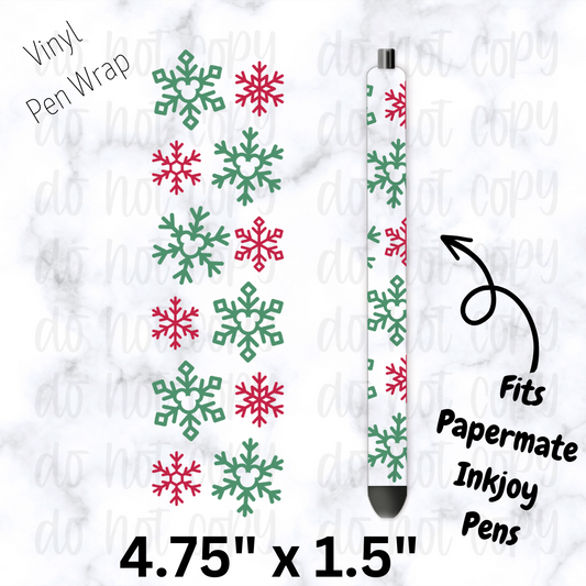 Mouse snowflake Pen Wrap