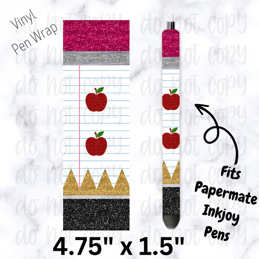 pw252 teacher ruler paper Pen Wrap