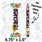 Teacher ruler crayon pen wrap