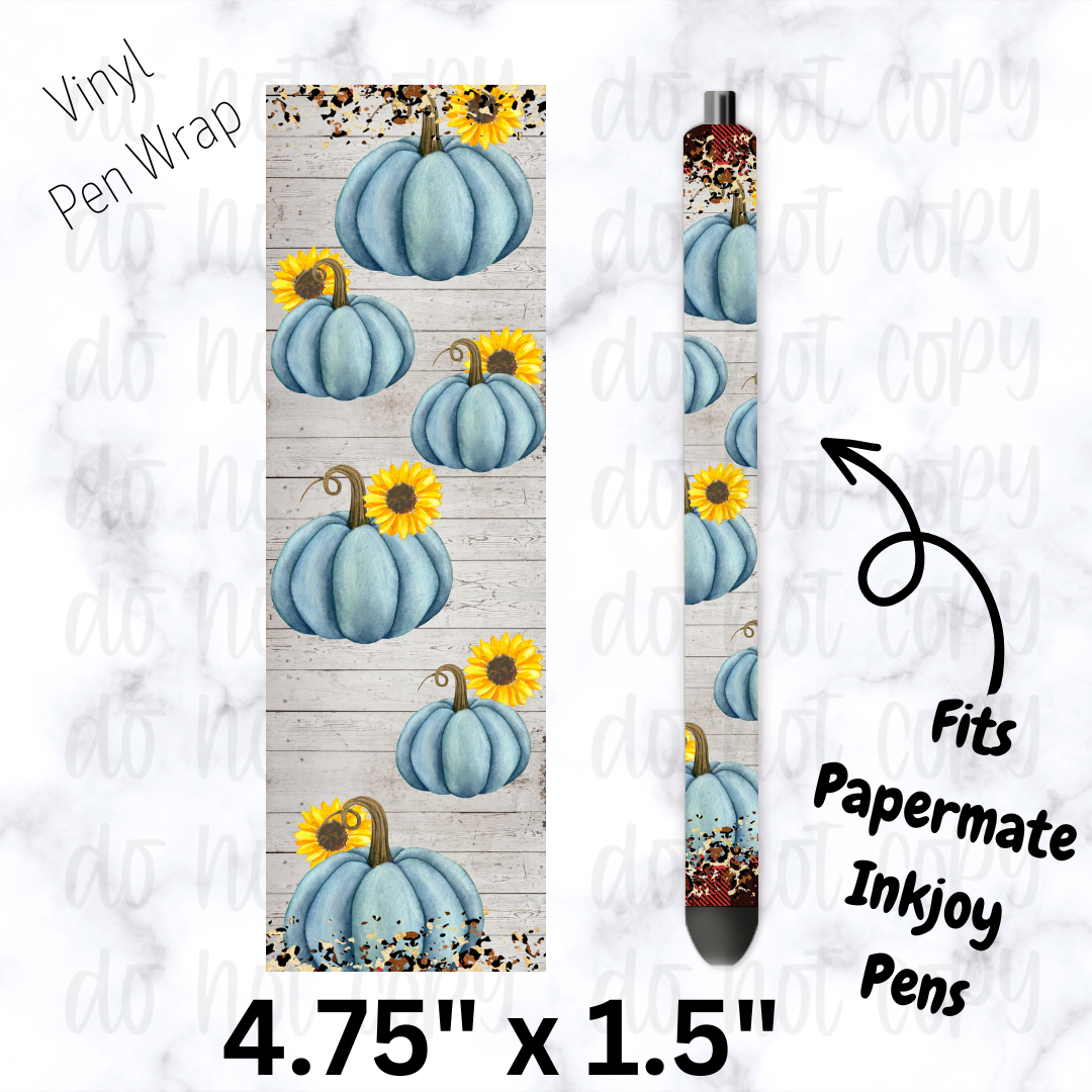 Blue Pumpkin Pen Wrap