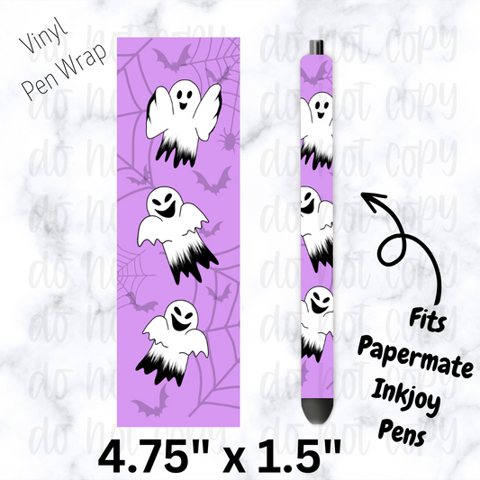 Purple Ghost Pen Wrap