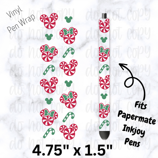 Mouse Peppermint Pen Wrap