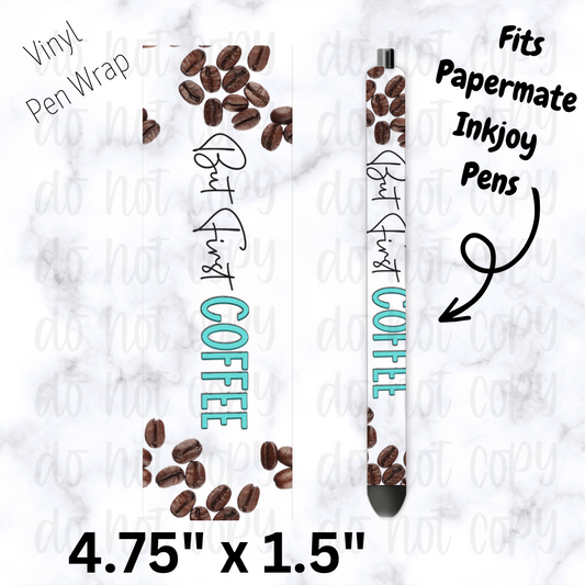 Bur First Coffee Color Pen Wrap