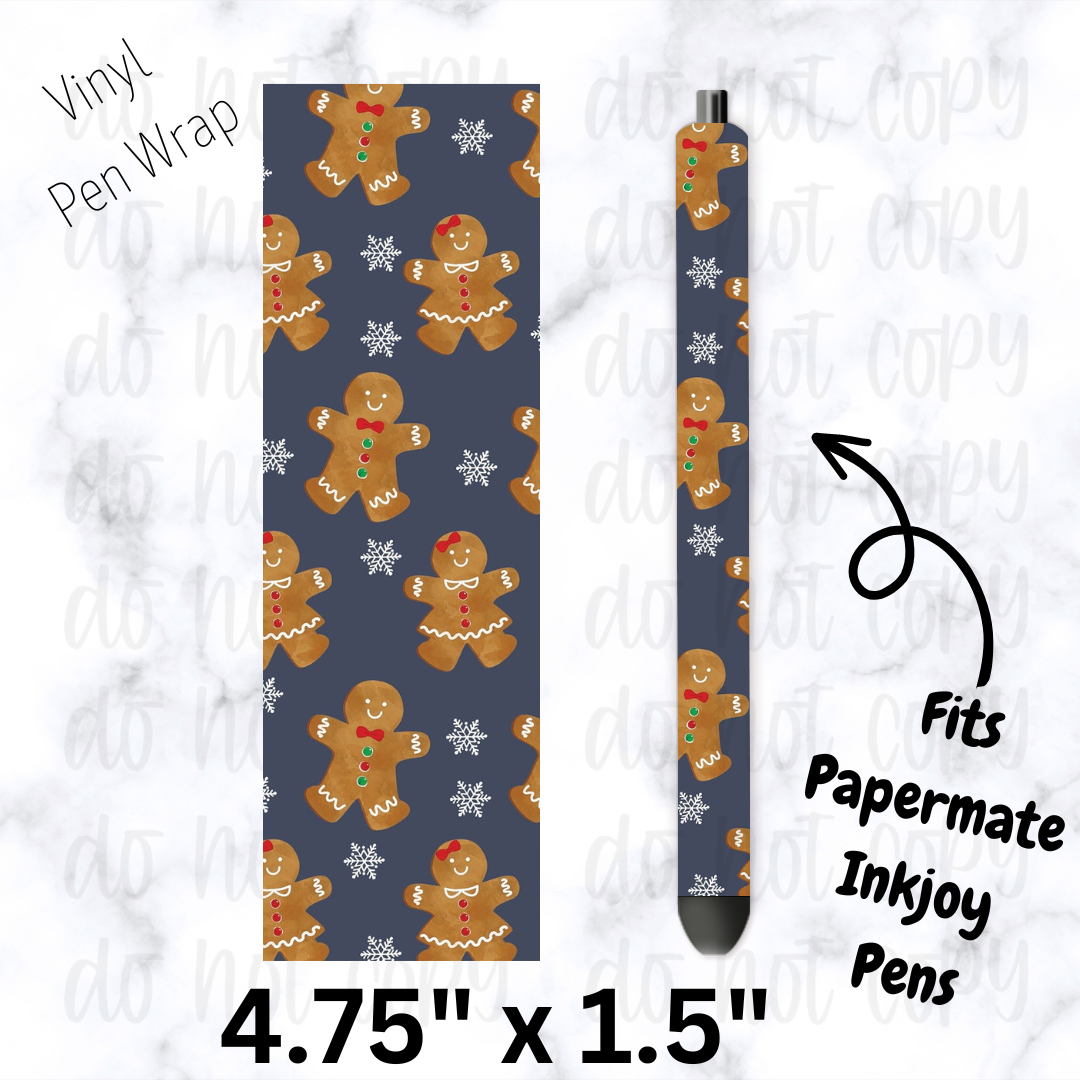 Gingerbread Pen Wrap