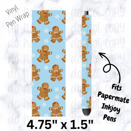 Gingerbread Snowflake Pen Wrap