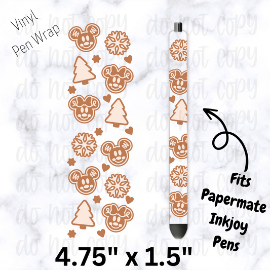 Mouse Neutral Cookies Pen Wrap