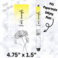I am Enough Yellow Ombre Pen Wrap