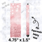 pw278 Pink glitter Heart Pen Wrap